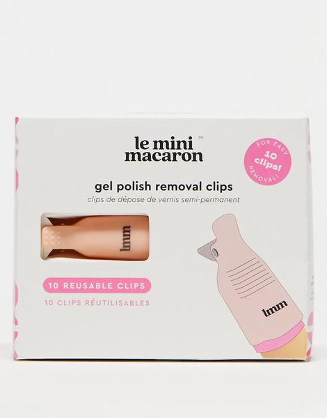  Le Mini Macaron Gel Polish Removal Clips No Colour 