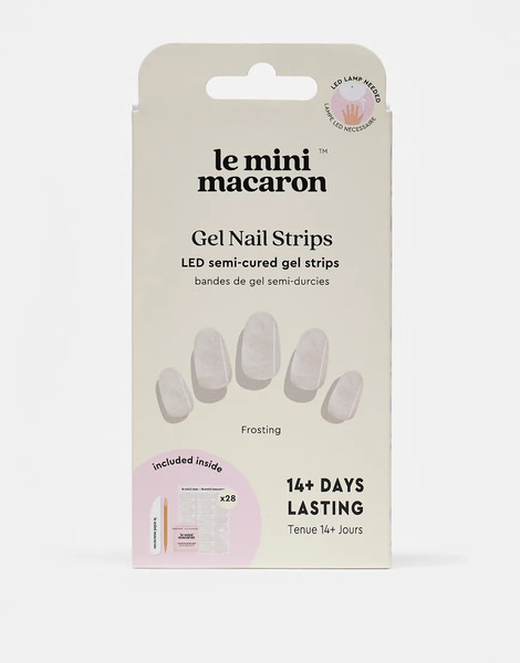  Le Mini Macaron Gel Strips   Frosting White 