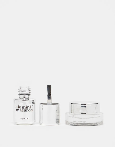  Le Mini Macaron Le Pearl Chrome Powder Set Silver 
