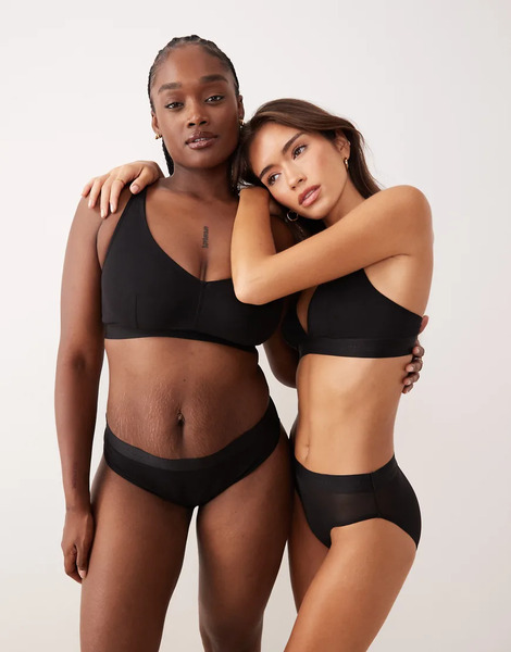  Lemonade Dolls So Soft Mesh Brief In Black 