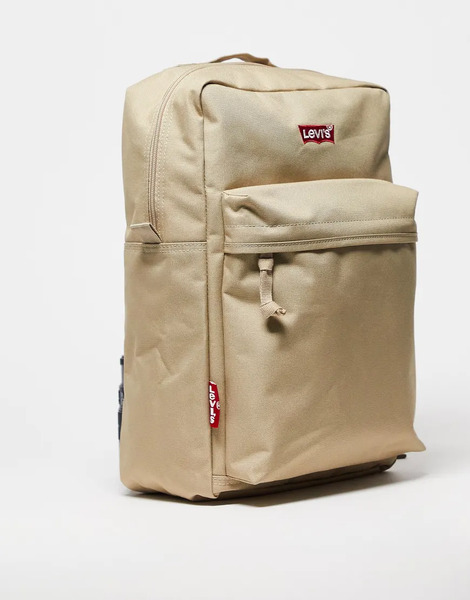  Levi's Backpack In Tan With Logo Brown 