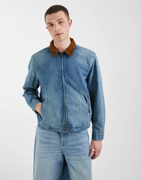  Levi's Castro Worker Denim Jacket In Washed Blue 