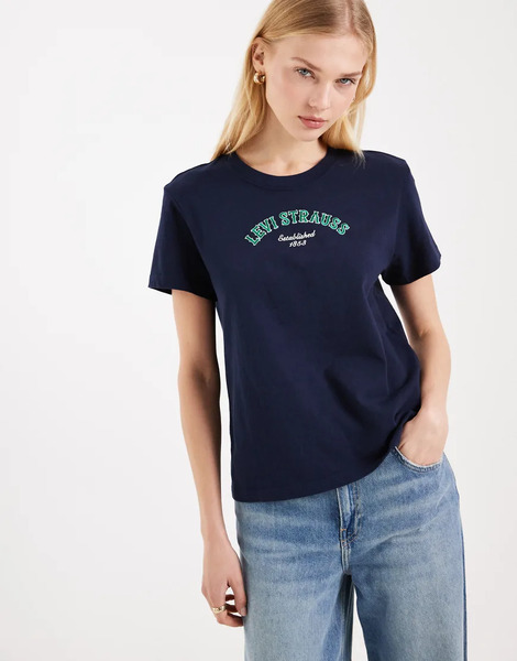  Levi's Favourite Graphic Tee In Navy 