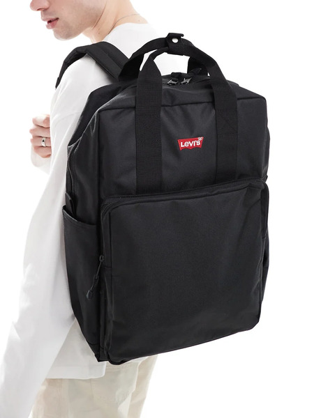  Levi's L Pack Batwing Logo Large Backpack In Black 