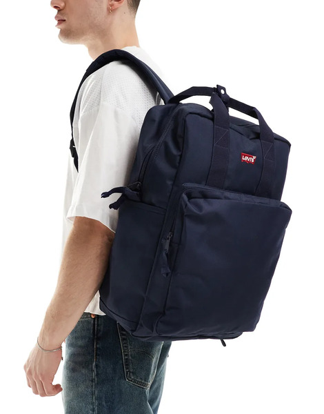  Levi's L Pack Batwing Logo Large Backpack In Navy 