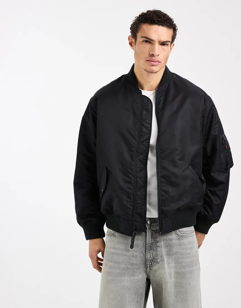  Levi's Ma 1 Bomber Jacket In Black 