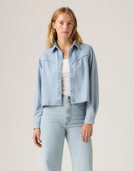  Levi's Shacket In Light Blue 