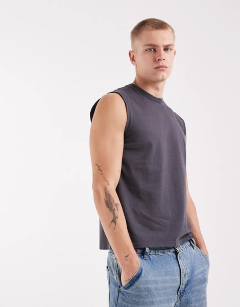  Levi's Tank In Washed Black 