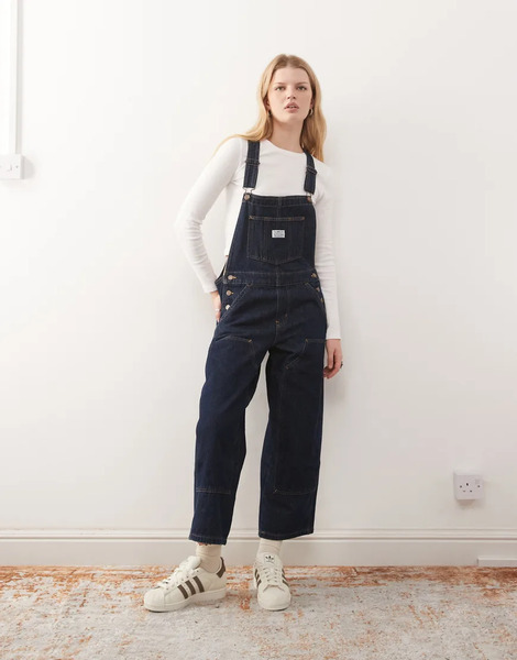  Levi's Workwear Dungaree In Indigo Navy 