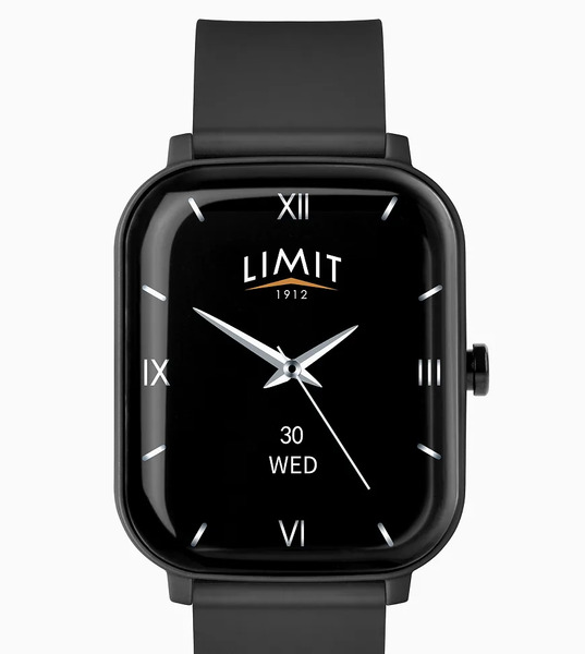  Limit 37mm Square Smart Watch In Black 