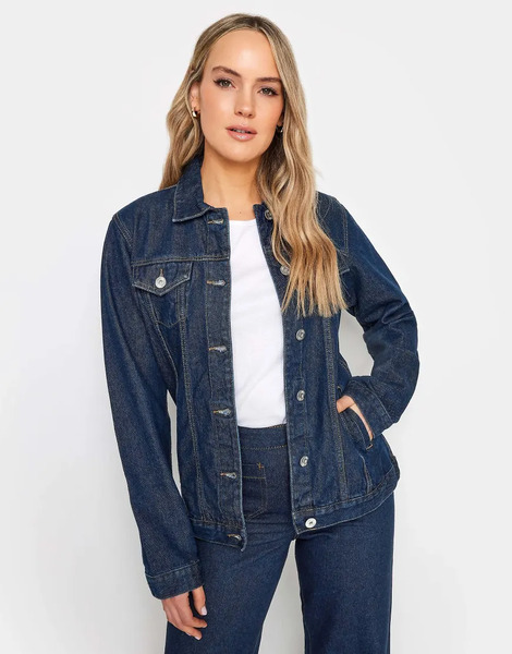  Long Tall Sally Denim Jacket In Blue 