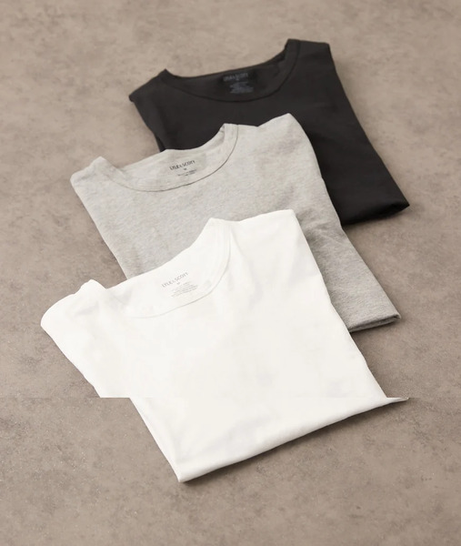  Lyle & Scott Basic 3 Pack T  Shirt In Black, Grey And White Multi 