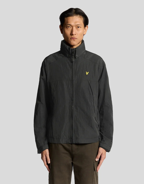  Lyle & Scott Fold Away Hood Jacket In Black Ice 