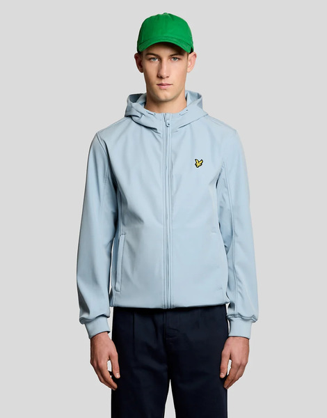  Lyle & Scott Jackets Mesh Back Softshell Jacket In W596 Opal Blue 