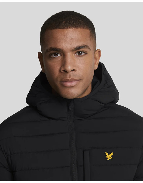  Lyle & Scott Jackets Stretch Lightweight Quilted Jacket In Z865 Jet Black 