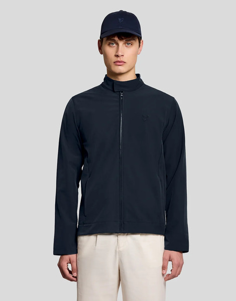  Lyle & Scott Mid Jackets Lightweight Softshell Jacket In W835 Lacquer Black 