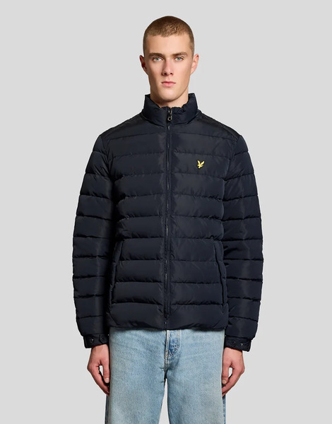  Lyle & Scott Mid Jackets Quilted Jacket In Z271 Dark Navy Blue 