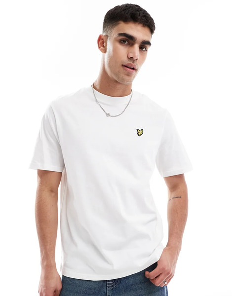  Lyle & Scott Oversized T Shirt In White 