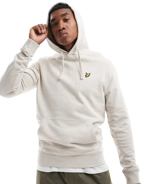  Lyle & Scott Pullover Hoodie In Cream Neutral 