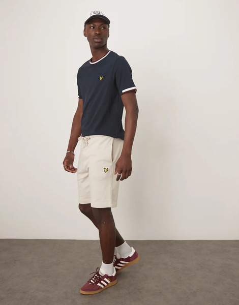  Lyle & Scott Sweat Short In Beige Neutral 