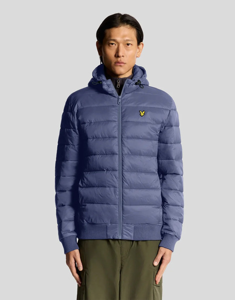  Lyle & Scott Wadded Jacket In Graystone Grey 