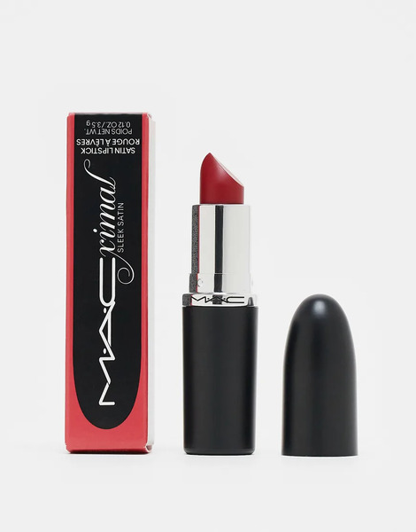  Mac Macximal Sleek Satin Lipstick  Brave Red 