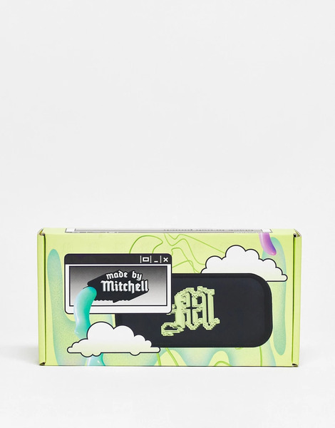  Made By Mitchell Black Brush Pouch Green 