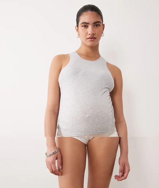  Mamalicious Maternity Soft Lace 2 Pack Briefs In White 