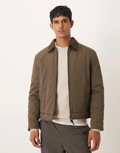  Mango Barn Jacket In Washed Green 