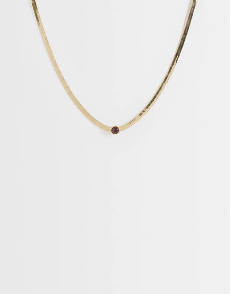  Mango Beaded Necklace In Gold 