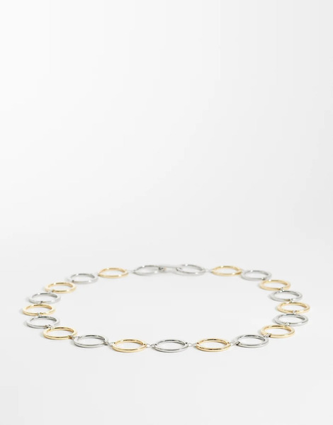  Mango Chain Belt In Silver And Gold 