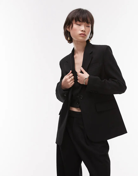  Mango Classic Blazer Co Ord In Black 