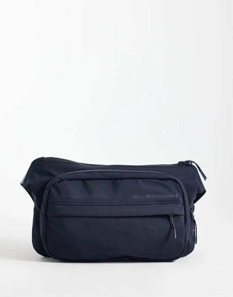  Mango Compact Bum Bag In Navy 