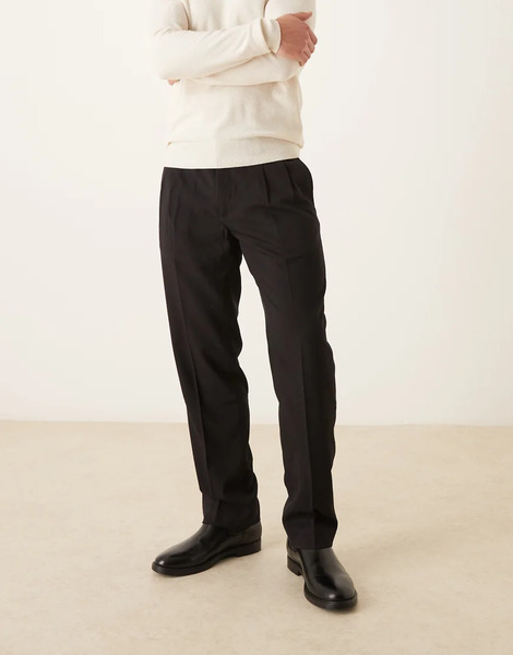  Mango Milo Tailored Trouser In Black 