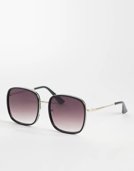  Mango Oversized Sunglasses In Black 