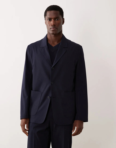  Mango Parioli Slim Fit Tailored Blazer Co Ord In Blue 