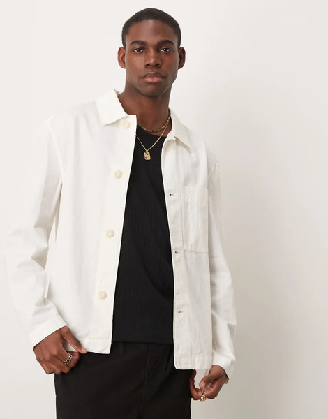  Mango Relaxed Fit Shirt In Ecru Neutral 
