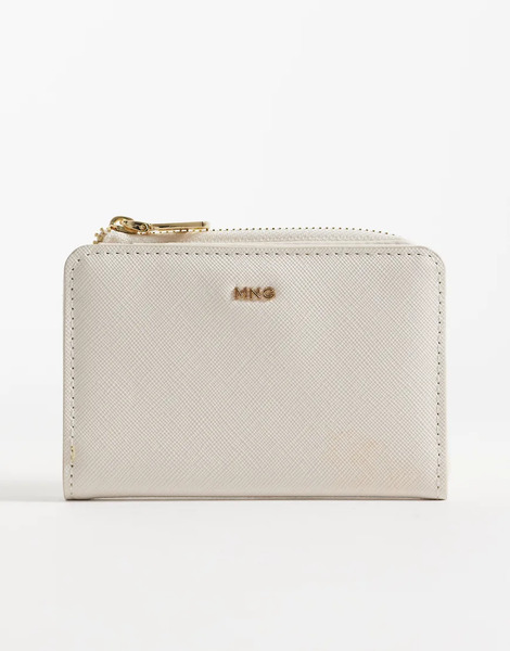  Mango Small Wallet In Cream Neutral 