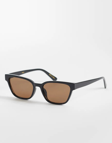  Mango Square Frame Sunglasses In Black 