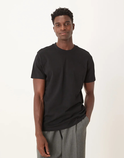  Mango 100% T Shirt In Black 
