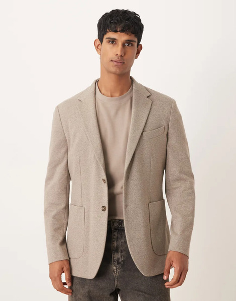  Mango Tweed Balzer In Ecru Neutral 