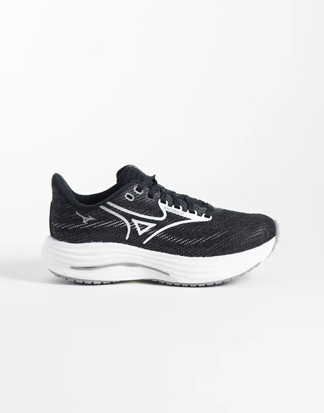  Mizuno Wave Rider 29 Trainers In Black And White 