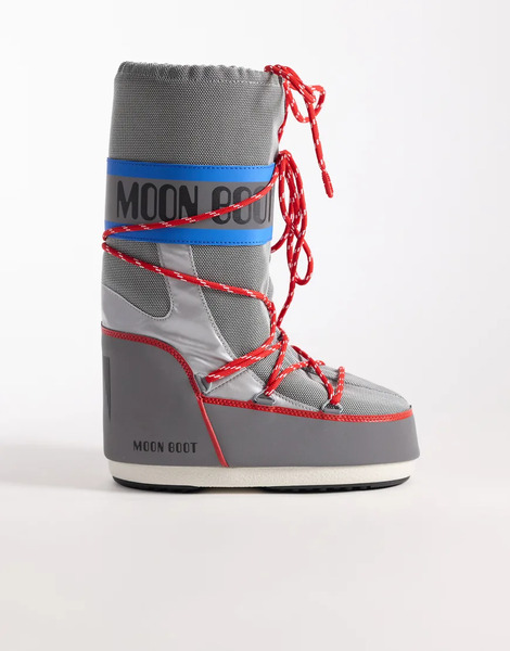  Moonboot Icon High Space Racing Snowboot In Silver 