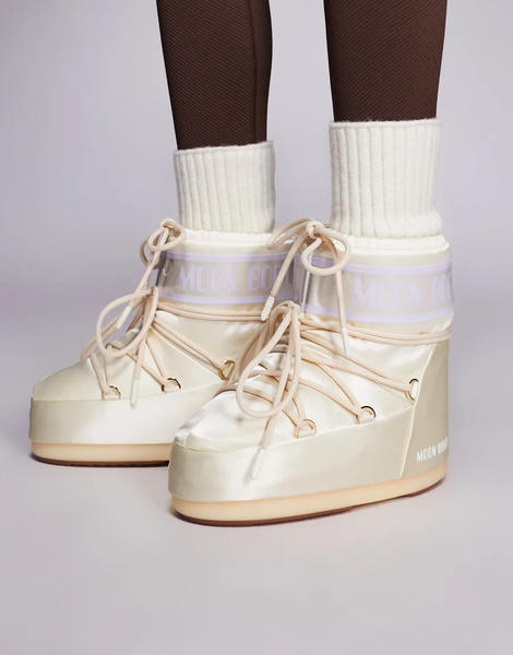  Moonboot Icon Low Pearly In Ivory White 