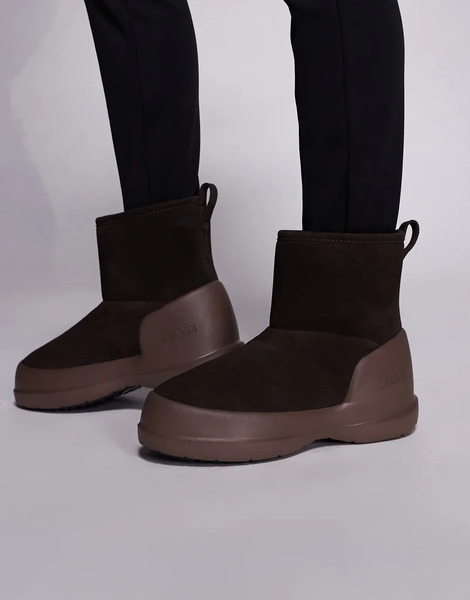  Moonboot Mezzaluna Mid Boot In Dark Brown 