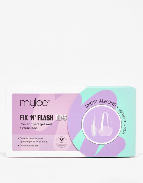  Mylee Fix 'n' Flash Tips   Short Almond No Colour 