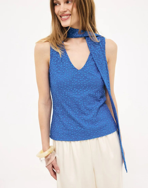  Na Kd Halterneck Top In Blue 