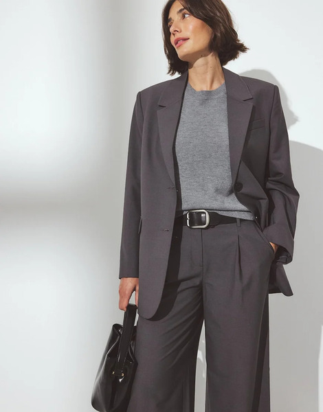  Na Kd Oversized Blazer In Dark Grey 