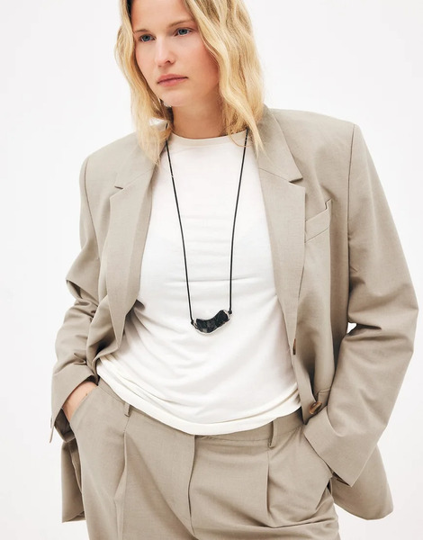  Na Kd Oversized Blazer In Sand Neutral 