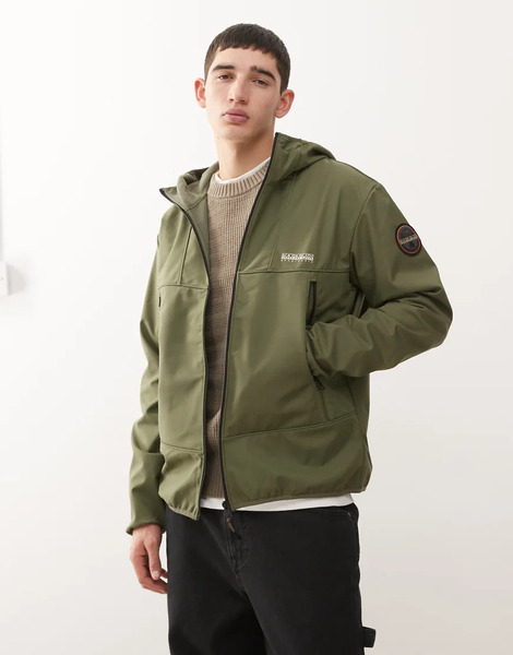  Napapijri Biois Jacket In Khaki Green 